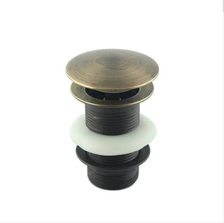 Nickel ALFIQ Copper Push-Up Drain – Solid Copper Push Button Design