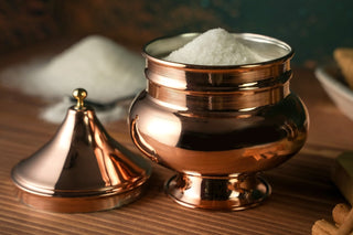 Copper Sugar Bowl with Lid | Copper Small Container Pot for Coffee & Sugar - Alfiq's Store