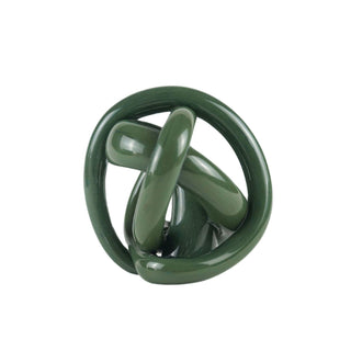 Hand Blown Glass Brown Knot Decorative Object - Handmade Unique Hand - Blown Figurines & Ornaments - Alfiq's Store