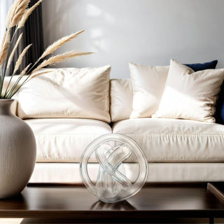 Hand Blown Glass Brown Knot Decorative Object - Handmade Unique Hand - Blown Figurines & Ornaments - Alfiq's Store