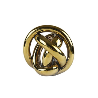 Hand Blown Glass Brown Knot Decorative Object - Handmade Unique Hand - Blown Figurines & Ornaments - Alfiq's Store