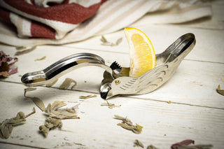 Handcrafted Bird Lemon Slice Squeezer | Handmade Vintage 14k Gold Plated Fruit Slice Juicer 120 x 40 x 30 mm - Alfiq's Store