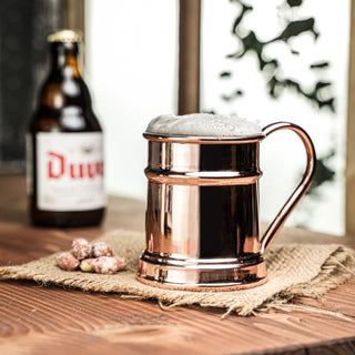 Handcrafted Copper Beer Tankards – Set Of Two, Copper Glasses Collection - Alfiq's Store