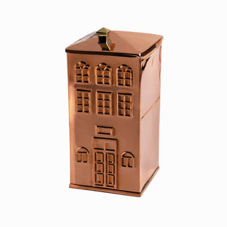 Handcrafted Copper House - Shaped Storage Container – Artistic Multifunctional Kitchen & Home Décor - Alfiq's Store