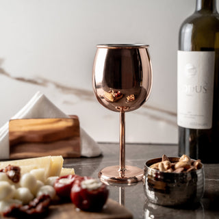 Handcrafted Copper Wine Goblet – Copper Glasses Collection - Alfiq's Store