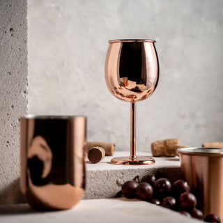Handcrafted Copper Wine Goblet – Copper Glasses Collection - Alfiq's Store