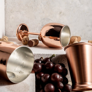 Handcrafted Copper Wine Goblet – Copper Glasses Collection - Alfiq's Store