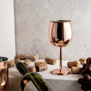 Handcrafted Copper Wine Goblet – Copper Glasses Collection - Alfiq's Store