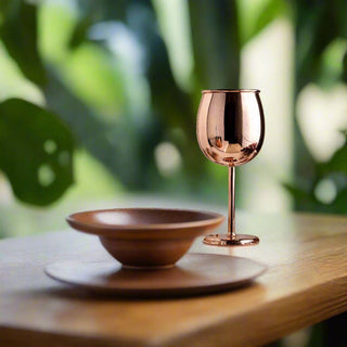 Handcrafted Copper Wine Goblet – Copper Glasses Collection - Alfiq's Store