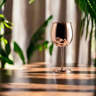 Handcrafted Copper Wine Goblet – Copper Glasses Collection - Alfiq's Store