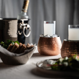 Handcrafted Hammered Copper Ice Bowl – Premium Drink and Glass Cooler Bowl - Alfiq's Store