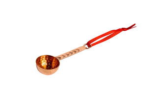 Handcrafted Mini Copper Ladle with Decorative Handle – Dollhouse Accessory & Christmas Ornament - Alfiq's Store