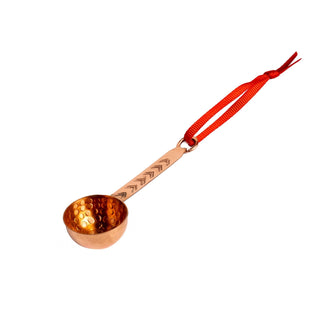 Handcrafted Mini Copper Ladle with Decorative Handle – Dollhouse Accessory & Christmas Ornament - Alfiq's Store