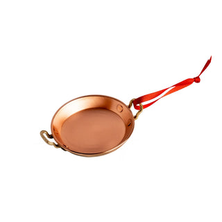 Handcrafted Mini Copper Serving Pan – Dollhouse Kitchenware & Holiday Ornament (3.5") - Alfiq's Store