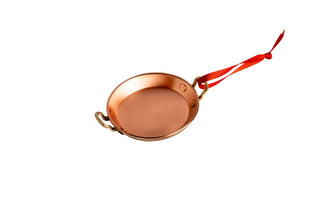 Handcrafted Mini Copper Serving Pan – Dollhouse Kitchenware & Holiday Ornament (3.5") - Alfiq's Store