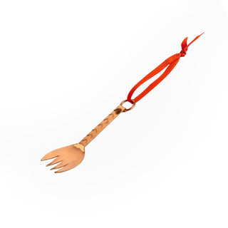 Handcrafted Mini Copper Slotted Spoon – Dollhouse Utensil & Festive Kitchen Decor - Alfiq's Store