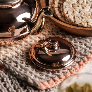 Handcrafted Pure Copper Herbal Teapot – Traditional Turkish & Moroccan Tea Kettle (900ml) - Alfiq's Store