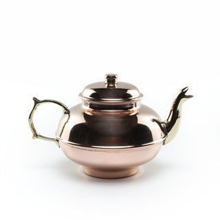 Handcrafted Pure Copper Herbal Teapot – Traditional Turkish & Moroccan Tea Kettle (900ml) - Alfiq's Store
