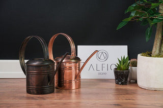 Handcrafted Small Copper Watering Can – Artisan - Made Planter Pot for Indoor & Outdoor Gardening - Alfiq's Store