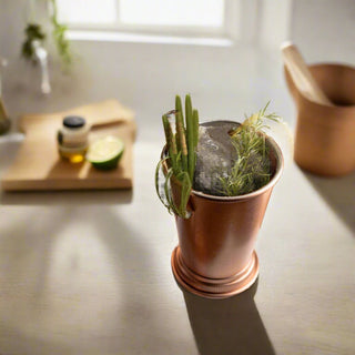 Handcrafted Solid Copper Julep Cup – Copper Cocktail Cup - Alfiq's Store