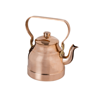 Handcrafted Solid Copper Teapot – Traditional Turkish Design, 1.5L Capacity - Alfiq's Store