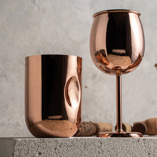 Handcrafted Solid Copper Tumbler – Elegant Copper Drinkware for Every Occasion - Alfiq's Store