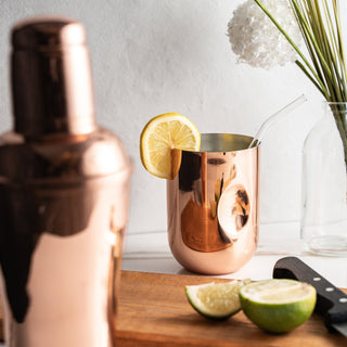 Handcrafted Solid Copper Tumbler – Elegant Copper Drinkware for Every Occasion - Alfiq's Store