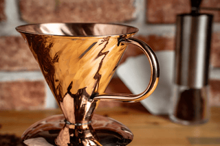 Handmade Copper Coffee Dripper – Artisan Pour - Over Brewing Tool - Alfiq's Store