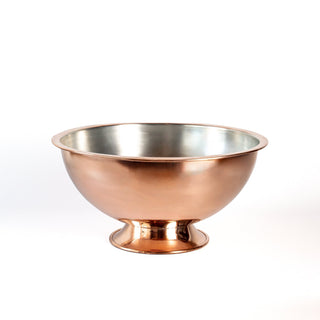 Handmade Hammered Copper Champagne Bowl & Copper Ice Bucket, Color Solid Copper - Alfiq's Store