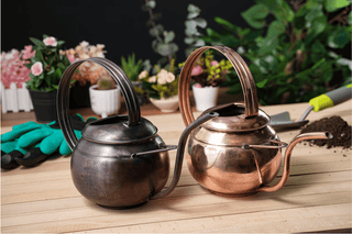 Handmade Patina Copper Watering Can | Artisan - Made Copper Planter Pot for Stylish Indoor & Outdoor Gardening - Alfiq's Store