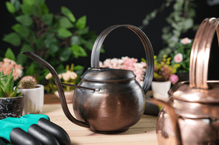 Handmade Patina Copper Watering Can | Artisan - Made Copper Planter Pot for Stylish Indoor & Outdoor Gardening - Alfiq's Store