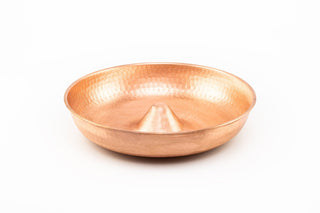 Handmade Solid Copper Bird Bath Bowl | Hammered 100% Pure Copper Bird Feeder | Copper Yard Art Ornament 10" x 10" - Alfiq's Store