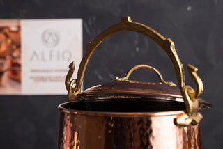 Handmade Solid Copper Canister with Lid | Coffee Tea Flour Food Safe Storage Box | Vintage Copper Jar - Alfiq's Store