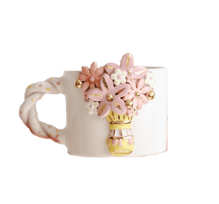 Handmade Valentine's Day Blooming Bouquet Mug - Alfiq's Store