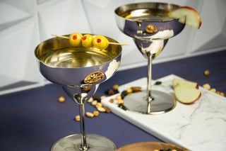 Set of 2 Personalized Copper Goblet Glasses – Handcrafted Sturdy Drinking Cups - Alfiq's Store