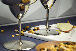 Set of 2 Personalized Copper Goblet Glasses – Handcrafted Sturdy Drinking Cups - Alfiq's Store