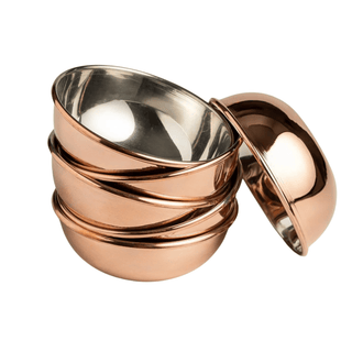 Set Of Six Handcrafted Copper Oil & Sauce Dipping Bowls - Alfiq's Store