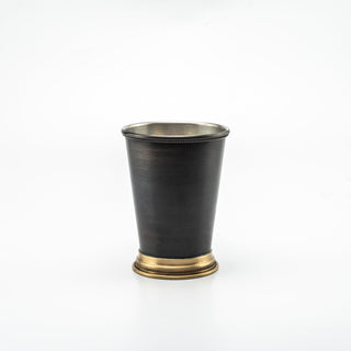 Set of Two Dark Copper Tumblers with Brass Accents – 400ml - Alfiq's Store