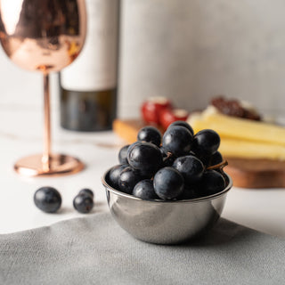 Solid Copper Snack Bowl – Chrome - Plated Finish - Alfiq's Store