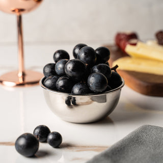 Solid Copper Snack Bowl – Chrome - Plated Finish - Alfiq's Store