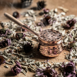 Zen Handcrafted Hammered Copper Incense Burner, Color Solid Copper - Alfiq's Store