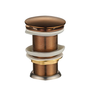 Copper Push Up Drain Stainless Steel Copper Push Up Button for Sinks - Alfiq's Store
