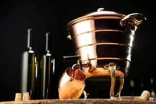 Handmade Copper Beverage Dispenser with Mug Set – 100% Solid Copper, 5L Vessel - Alfiq's Store