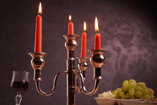 Handmade Nickel Candlestick Holder | Copper Vintage Home Decoration Ornaments - Alfiq's Store