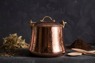 Handmade Pure Copper Canister Set| Coffee Tea Flour Food Safe Storage Box - Alfiq's Store