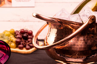 Handmde Copper Ice Bucket | Copper Beverage Pot 100% Solid Copper 210x220 mm - Alfiq's Store