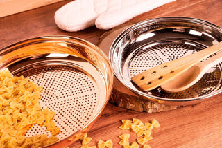 Nickel Colander 12" | Handmade Copper Kitchen Utensil - Alfiq's Store