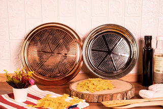 Nickel Colander 12" | Handmade Copper Kitchen Utensil - Alfiq's Store