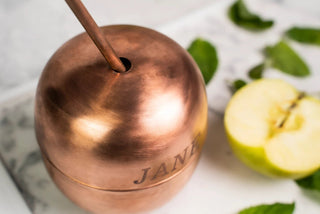 Personalized Copper Mug Set Engraved| Copper Bridesmaid Glass Wedding Anniversary Gift 350 ml - Alfiq's Store