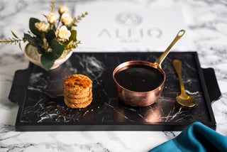 Set of 3 Solid Copper Melting and Serving Pot (3 x 150 ml) | Handmade Hammered 100% Solid Copper Pots Set by ALFIQ - Alfiq's Store